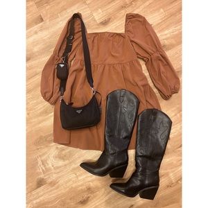 Square Neck Mini Dress